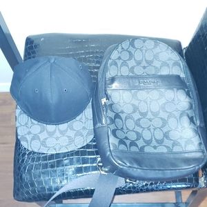 Coach Baseball Hat And Bookbag